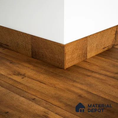MDF Skirting Aqua Lock PM 00400 E | 8 ft x 3 Inch | Compatible for Laminate Wood Floor LF 00283