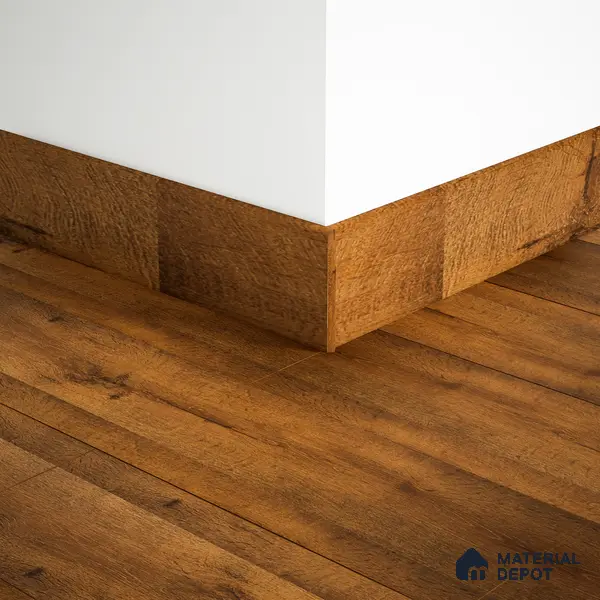 MDF Skirting Aqua Lock PM 00400 F | 8 ft x 3.5 Inch | Compatible for Laminate Wood Floor LF 00283