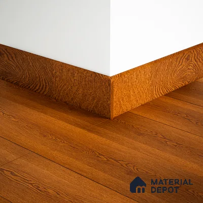 MDF Skirting Aqua Lock PM 00401 D | 8 ft x 2.5 Inch | Compatible for Laminate Wood Floor LF 00284