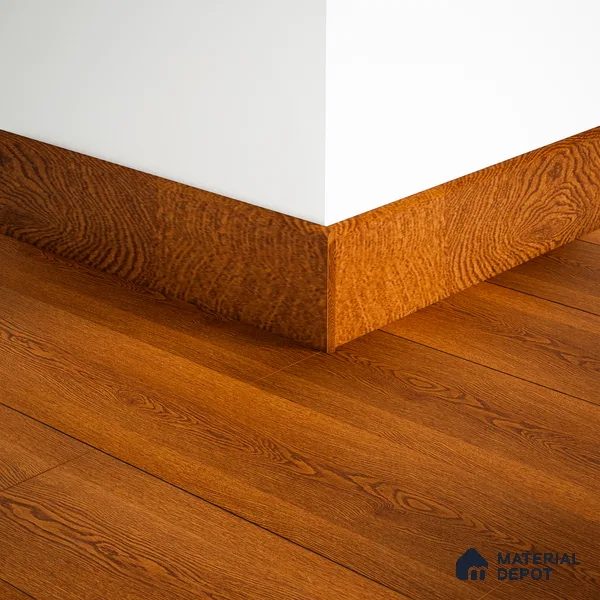MDF Skirting Aqua Lock PM 00401 D | 8 ft x 2.5 Inch | Compatible for Laminate Wood Floor LF 00284