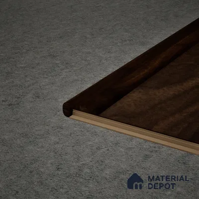 MDF L Nosing Profile Aqua Lock PM 00402 W | 8 ft x 25 x 25 x 12 mm | Compatible for Laminate Wood Floor LF 00285