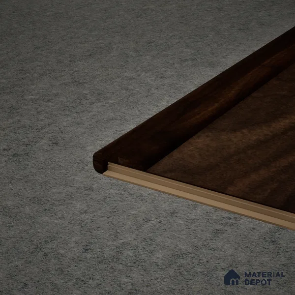 MDF L Nosing Profile Aqua Lock PM 00402 W | 8 ft x 25 x 25 x 12 mm | Compatible for Laminate Wood Floor LF 00285