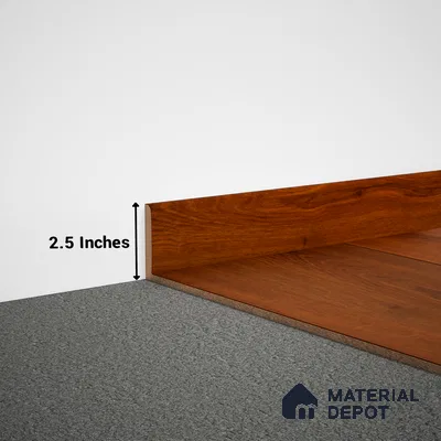 MDF Skirting Aqua Lock PM 00403 D | 8 ft x 2.5 Inch | Compatible for Laminate Wood Floor LF 00286
