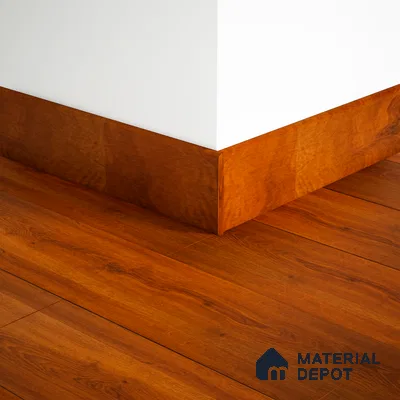 MDF Skirting Aqua Lock PM 00403 D | 8 ft x 2.5 Inch | Compatible for Laminate Wood Floor LF 00286