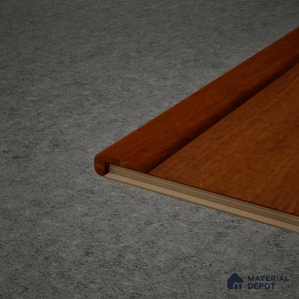 MDF L Nosing Profile Aqua Lock PM 00403 X | 8 ft x 25 x 45 x 12 mm | Compatible for Laminate Wood Floor LF 00286