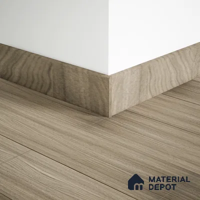 MDF Skirting Aqua Lock PM 00404 D | 8 ft x 2.5 Inch | Compatible for Laminate Wood Floor LF 00287