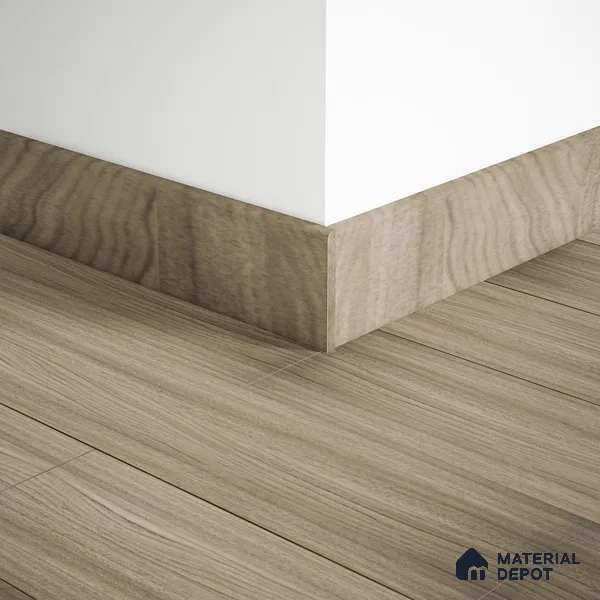 MDF Skirting Aqua Lock PM 00404 D | 8 ft x 2.5 Inch | Compatible for Laminate Wood Floor LF 00287