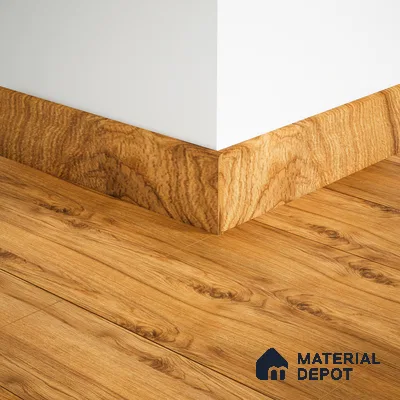 MDF Skirting Aqua Lock PM 00405 F | 8 ft x 3.5 Inch | Compatible for Laminate Wood Floor LF 00288