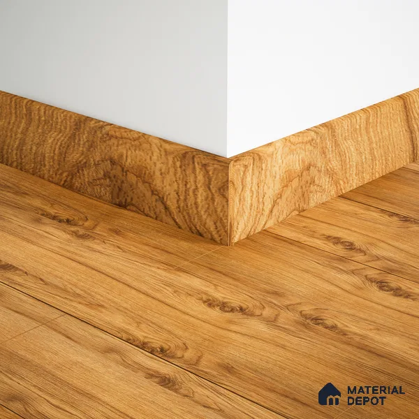 MDF Skirting Aqua Lock PM 00405 F | 8 ft x 3.5 Inch | Compatible for Laminate Wood Floor LF 00288