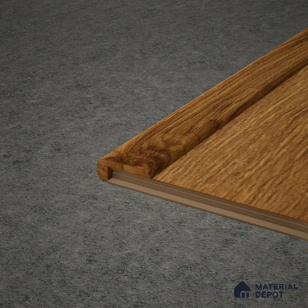 MDF L Nosing Profile Aqua Lock PM 00405 X | 8 ft x 25 x 45 x 12 mm | Compatible for Laminate Wood Floor LF 00288