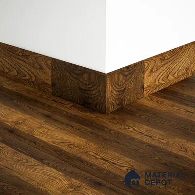 MDF Skirting Aqua Lock PM 00406 F | 8 ft x 3.5 Inch | Compatible for Laminate Wood Floor LF 00289