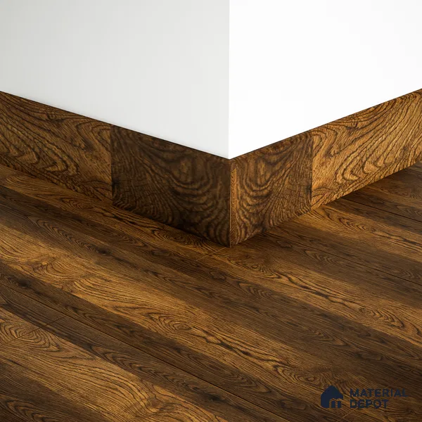 MDF Skirting Aqua Lock PM 00406 F | 8 ft x 3.5 Inch | Compatible for Laminate Wood Floor LF 00289