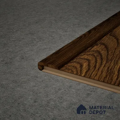 MDF L Nosing Profile Aqua Lock PM 00406 X | 8 ft x 25 x 45 x 12 mm | Compatible for Laminate Wood Floor LF 00289