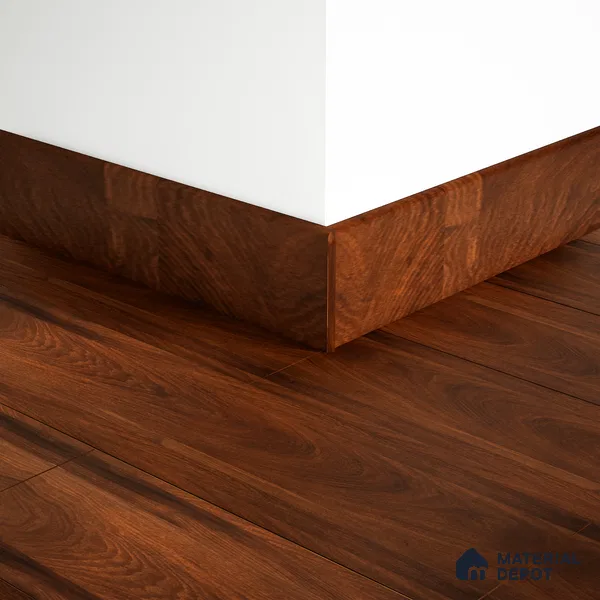 MDF Skirting Aqua Lock PM 00407 D | 8 ft x 2.5 Inch | Compatible for Laminate Wood Floor LF 00290