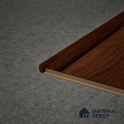 MDF L Nosing Profile Aqua Lock PM 00407 W | 8 ft x 25 x 25 x 12 mm | Compatible for Laminate Wood Floor LF 00290