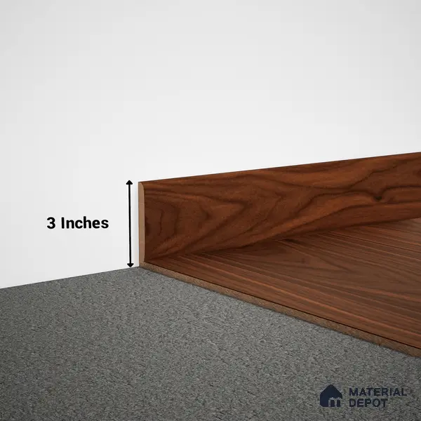 WPC Skirting Stone Core TF 00429 B | 8 ft x 3 Inch x 12 mm | Compatible for SPC Floor VF 00123