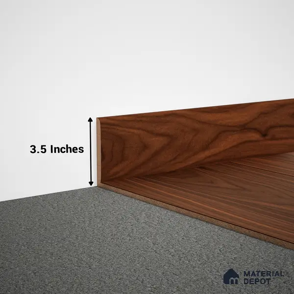 WPC Skirting Stone Core TF 00429 C | 8 ft x 3.5 Inch x 12 mm | Compatible for SPC Floor VF 00123