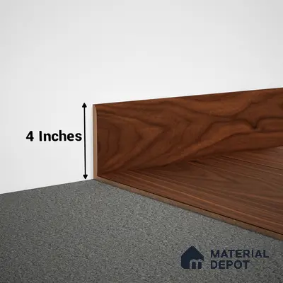 WPC Skirting Stone Core TF 00429 D | 8 ft x 4 Inch x 12 mm | Compatible for SPC Floor VF 00123
