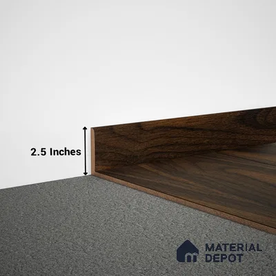 MDF Skirting Herringbone PM 00388 D | 8 ft x 2.5 Inch | Compatible for Laminate Wood Floor LF 00293