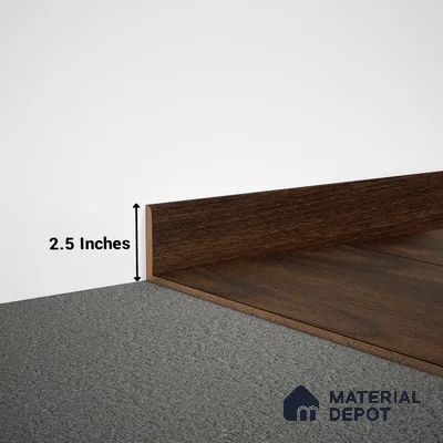 MDF Skirting Herringbone PM 00390 D | 8 ft x 2.5 Inch | Compatible for Laminate Wood Floor LF 00294