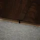 A close-up of a MDF T Profile Herringbone PM 00390 O | 8 ft x 18 mm x 12 mm | Compatible for Laminate Wood Floor LF 00294 available at Material Depot in Bangalore