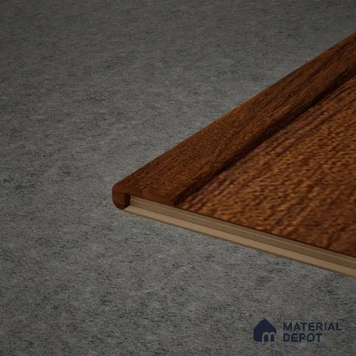 MDF L Nosing Profile Herringbone PM 00392 W | 8 ft x 25 x 25 x 12 mm | Compatible for Laminate Wood Floor LF 00295