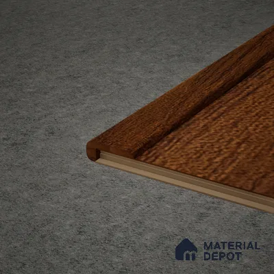 MDF L Nosing Profile Herringbone PM 00392 X | 8 ft x 25 x 45 x 12 mm | Compatible for Laminate Wood Floor LF 00295