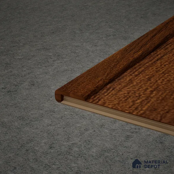 MDF L Nosing Profile Herringbone PM 00392 X | 8 ft x 25 x 45 x 12 mm | Compatible for Laminate Wood Floor LF 00295