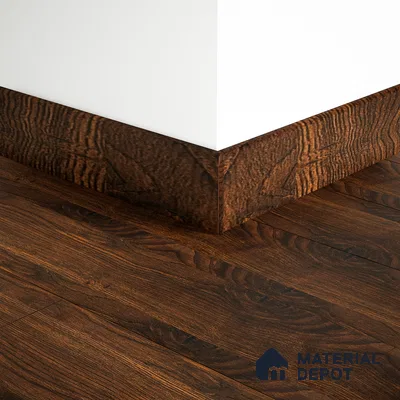 MDF Skirting Herringbone PM 00396 F | 8 ft x 3.5 Inch | Compatible for Laminate Wood Floor LF 00297