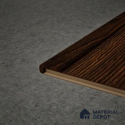 MDF L Nosing Profile Herringbone PM 00396 X | 8 ft x 25 x 45 x 12 mm | Compatible for Laminate Wood Floor LF 00297