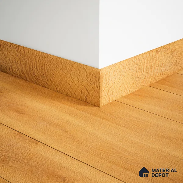MDF Skirting Herringbone PM 00398 D | 8 ft x 2.5 Inch | Compatible for Laminate Wood Floor LF 00298