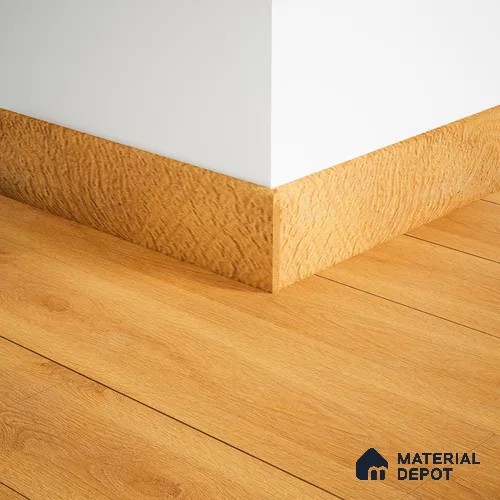 MDF Skirting Herringbone PM 00398 D | 8 ft x 2.5 Inch | Compatible for Laminate Wood Floor LF 00298