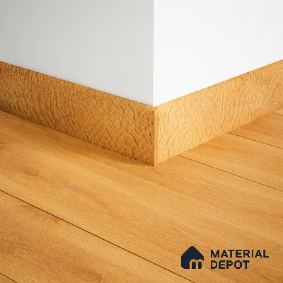 MDF Skirting Herringbone PM 00398 G | 8 ft x 4 Inch | Compatible for Laminate Wood Floor LF 00298