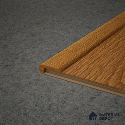 MDF L Nosing Profile Herringbone PM 00398 W | 8 ft x 25 x 25 x 12 mm | Compatible for Laminate Wood Floor LF 00298