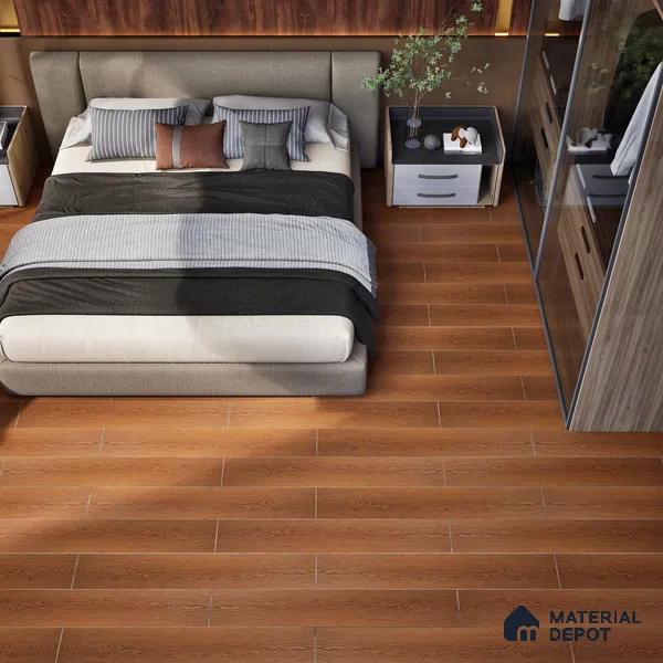 HDF Laminate Wood Floor EIR Finish Aqua Lock LF 00284 | 4 ft x 8 inch x 8 mm | AC4 Grade | Arc Click With Wax Coating | U Groove | Water Proof | Suitable for Flooring, Living Room, Bedroom