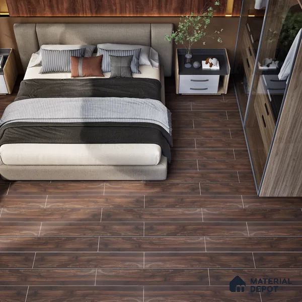 HDF Laminate Wood Floor EIR Finish Aqua Lock LF 00285 | 4 ft x 8 inch x 8 mm | AC4 Grade | Arc Click With Wax Coating | U Groove | Water Proof | Suitable for Flooring, Living Room, Bedroom