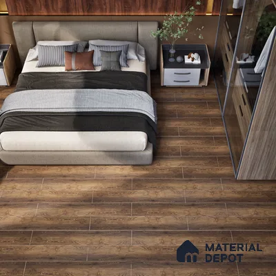 HDF Laminate Wood Floor EIR Finish Aqua Lock LF 00289 | 4 ft x 8 inch x 8 mm | AC4 Grade | Arc Click With Wax Coating | U Groove | Water Proof | Suitable for Flooring, Living Room, Bedroom