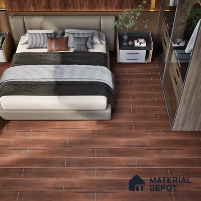 HDF Laminate Wood Floor EIR Finish Aqua Lock LF 00290 | 4 ft x 8 inch x 8 mm | AC4 Grade | Arc Click With Wax Coating | U Groove | Water Proof | Suitable for Flooring, Living Room, Bedroom