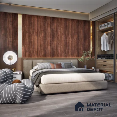 HDF Laminate Wood Floor EIR Finish Aqua Lock LF 00291 | 4 ft x 8 inch x 8 mm | AC4 Grade | Arc Click With Wax Coating | U Groove | Water Proof | Suitable for Flooring, Living Room, Bedroom
