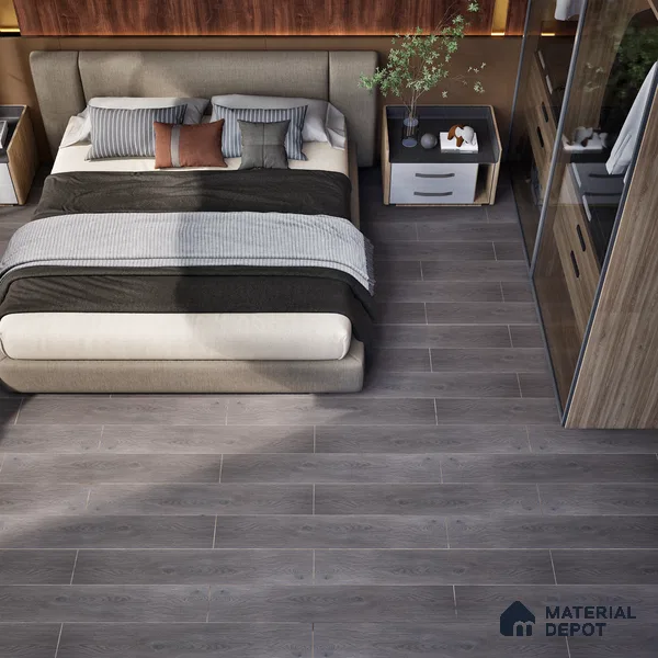 HDF Laminate Wood Floor EIR Finish Aqua Lock LF 00291 | 4 ft x 8 inch x 8 mm | AC4 Grade | Arc Click With Wax Coating | U Groove | Water Proof | Suitable for Flooring, Living Room, Bedroom