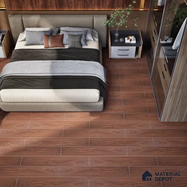 HDF Laminate Wood Floor EIR Finish Aqua Lock LF 00292 | 4 ft x 8 inch x 8 mm | AC4 Grade | Arc Click With Wax Coating | U Groove | Water Proof | Suitable for Flooring, Living Room, Bedroom