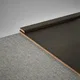 A close-up of a WPC Corner Beading Profile Stone Core TF 00006 | 8 ft x 12 mm x 12 mm | Compatible for SPC Floor SP 00069 available at Material Depot in Bangalore