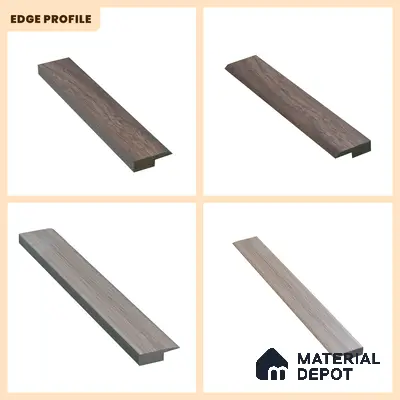 WPC Edge Profile Stone Core TF 00429 G | 8 ft x 37 mm x 12 mm | Compatible for SPC Floor VF 00123