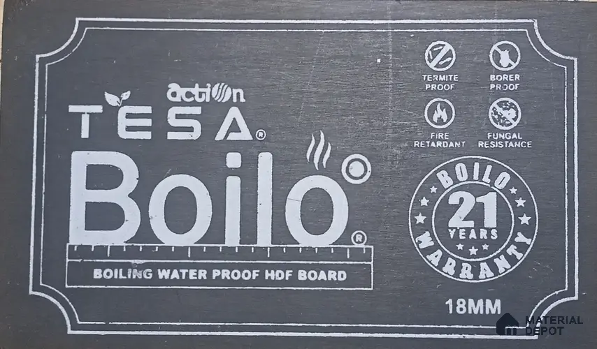 Boilo 8 ft x 4 ft Plain BWP Grade HDF - 16 mm