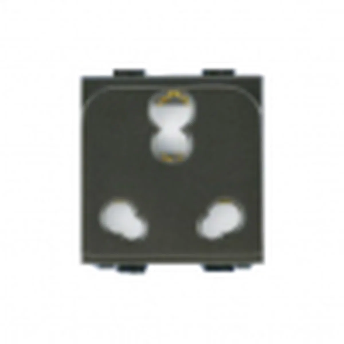 90110 Woods 6A/16A Twin Socket (ISI) Black | Material Depot