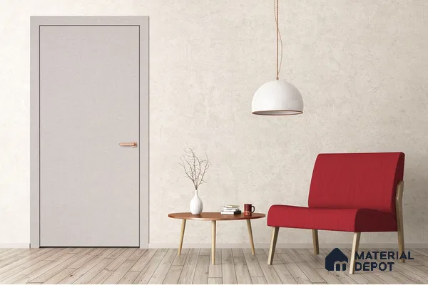 Grey Fabric Look 3782 SUD 8 ft x 4 ft Suede Finish Decorative Laminate - 1 mm | Suitable for TV Unit, Wardrobe, Kitchen Cabinets