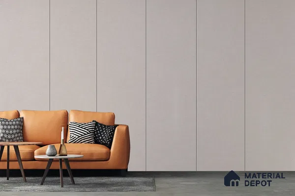 Grey Fabric Look 3782 SUD 8 ft x 4 ft Suede Finish Decorative Laminate - 1 mm | Suitable for TV Unit, Wardrobe, Kitchen Cabinets