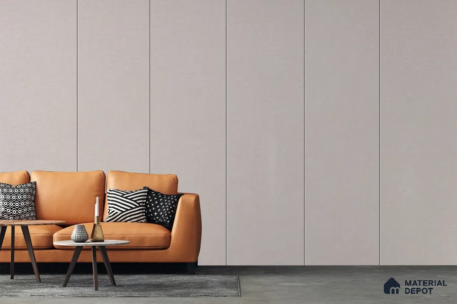 Grey Fabric Look 3782 SUD 8 ft x 4 ft Suede Finish Decorative Laminate - 1 mm | Suitable for TV Unit, Wardrobe, Kitchen Cabinets