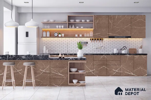 Stone Look 3743 ROK 8 ft x 4 ft Texture Finish Decorative Laminate - 1 mm | Suitable for TV Unit, Wardrobe, Kitchen Cabinets