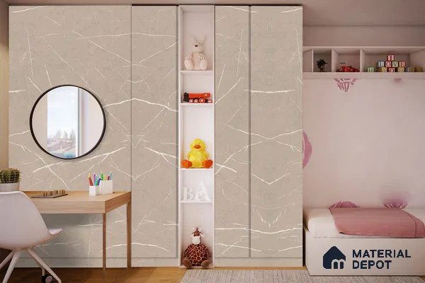 Stone Look 3742 ROK 8 ft x 4 ft Texture Finish Decorative Laminate - 1 mm | Suitable for TV Unit, Wardrobe, Kitchen Cabinets
